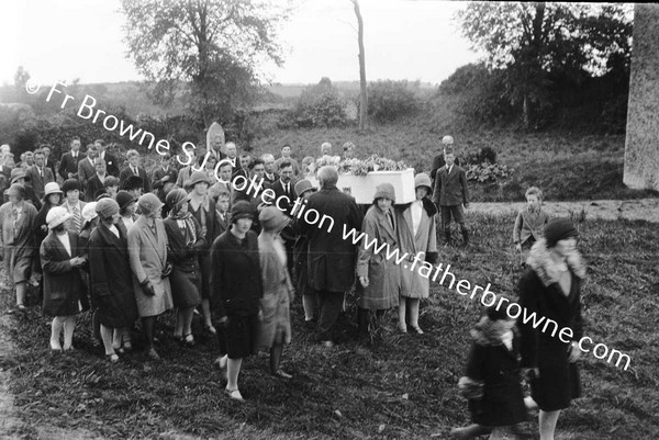 GROUP AT SCHOOL GIRLS FUNERAL